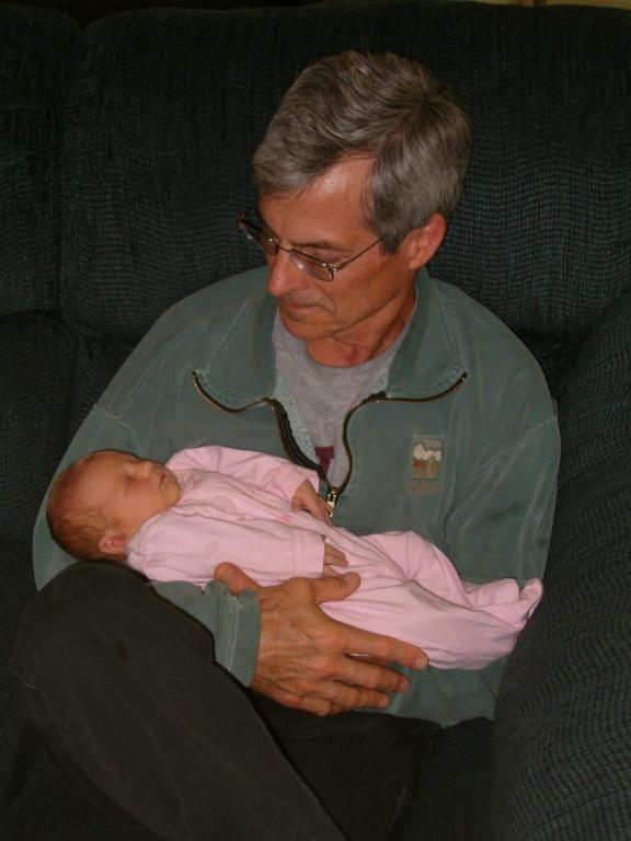Lilah totally has Grandpa wrapped around her tiny finger